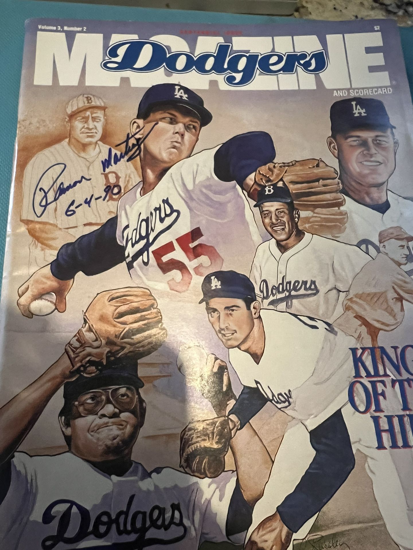 Los Angeles Dodgers Ramon Martinez Signed/Autographed Complete Game Program