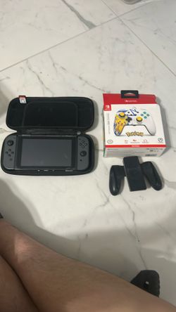 Nintendo Switch With Game And Accessories