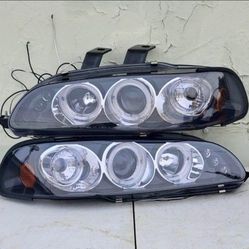 92-95 Honda Civic LED Headlights Faros Calaveras Micas Luces 