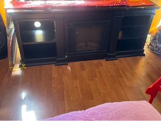 Tv stand with heater