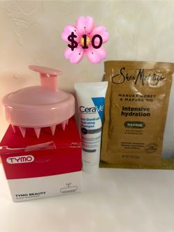 $10 hair mask, brush, shampoo