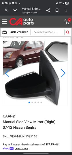 Nissan Sentra Side Mirror