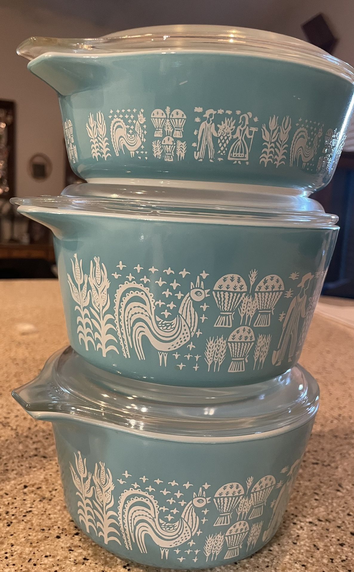 Butterprint White on Turquoise