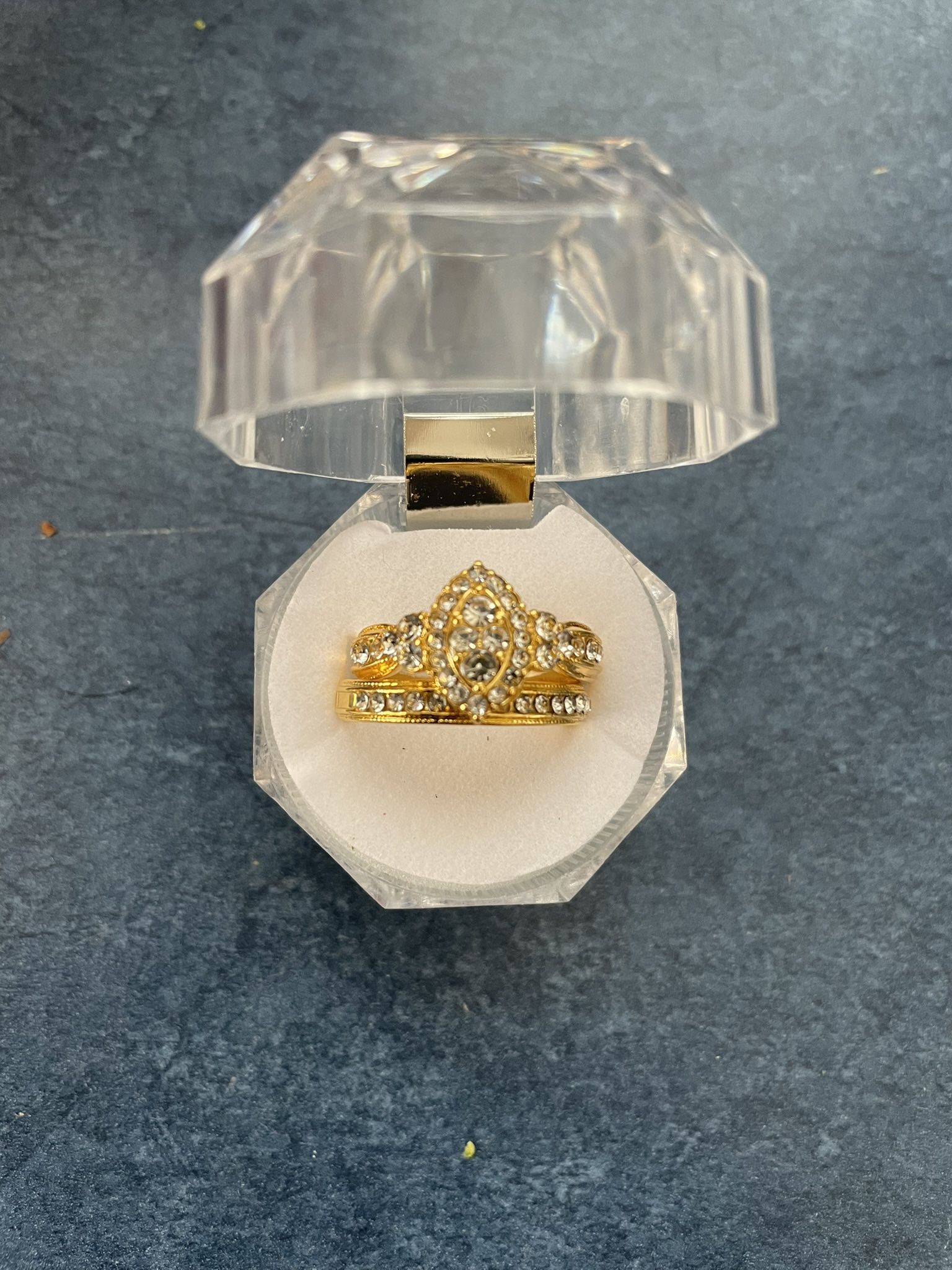 New Golden Fashion Jewelry Ring Set