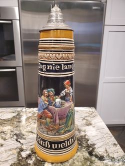 German Ceramic Beer Stein - A personal keg