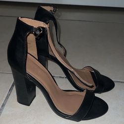 Leather block Heels size 7 $2
