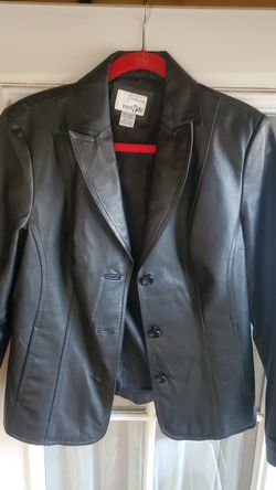 Genuine leather women's jacket