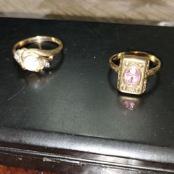 2 anillos De Mujer De Oro 