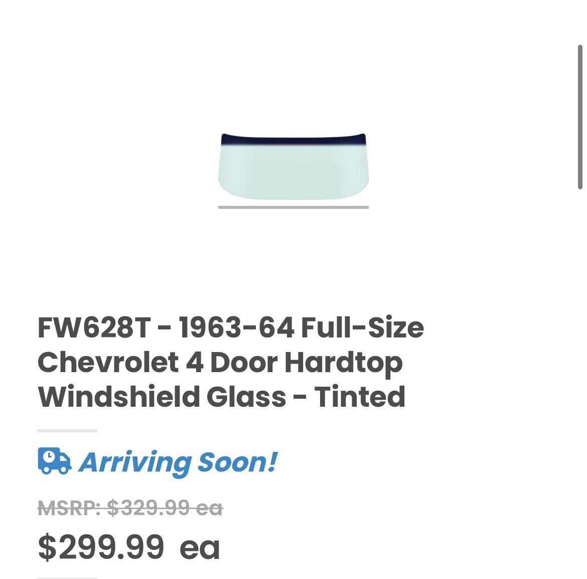 64 impala front windsheild