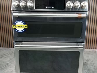 Cafe 30" 6.7 cu. ft. Smart Slide-In Double Oven Gas Range with True Convection, Air Fry (CGS750P2MS1-D-366P)