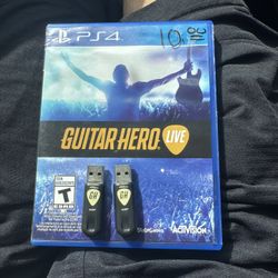 Guitar Hero Live PS4 With 2 Dongles 