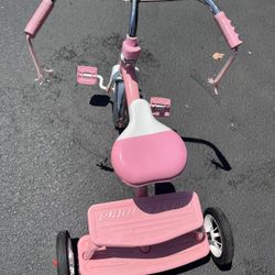 Radio Flyer, Classic Pink Dual Deck Tricycle,