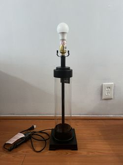 Talar Industrial 30” Glass Table Lamp, Bronze Finish - Ashley Furniture