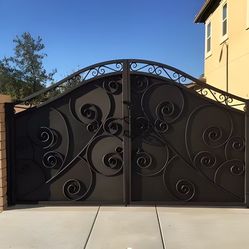 Custom Made Forged Iron Doble Swing Door, Main Entry And Much More!!