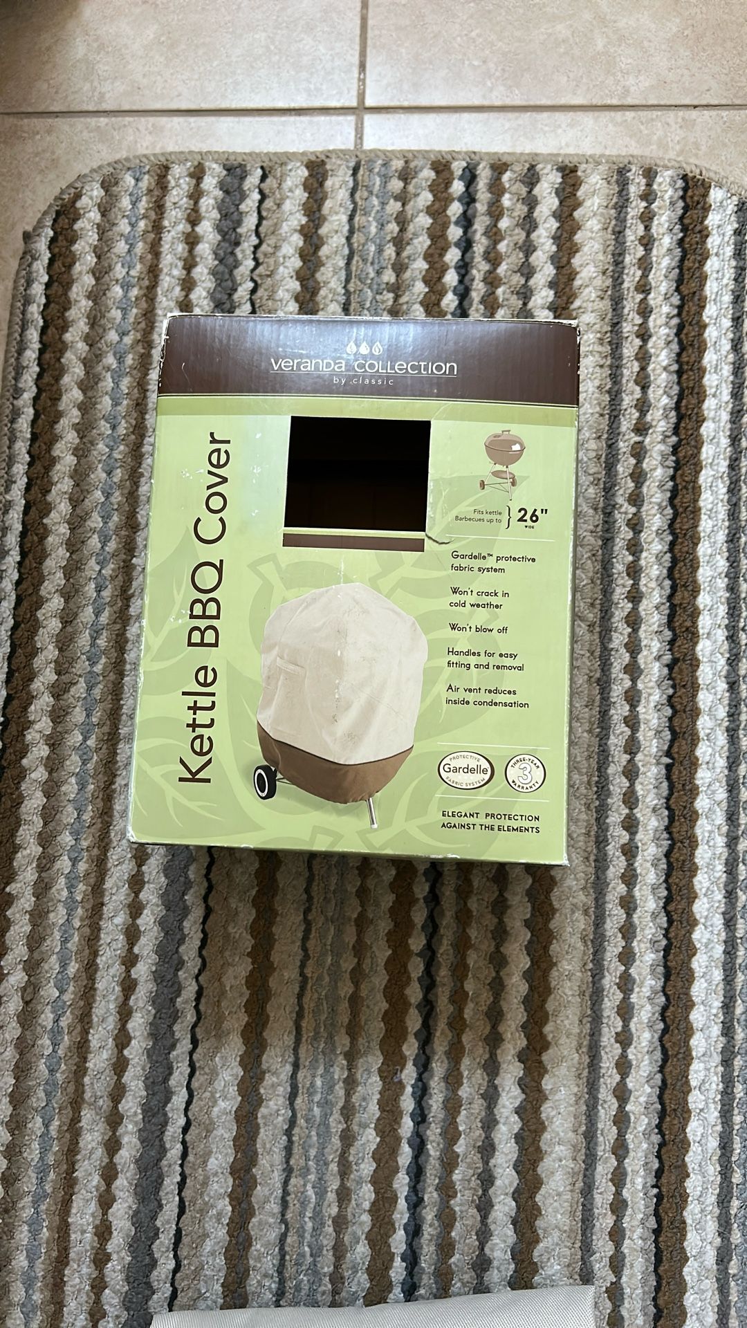 NEW Kettle BBQ Cover fits up to 26” wide