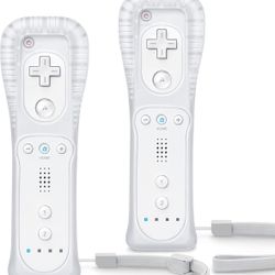 TIANHOO 2 Pack Remote Controller for Wii & Wii U, with Silicone Case and Wrist..