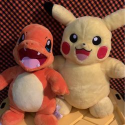Charmander and Pikachu Build-a-Bear