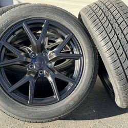 20" Black 5x127 Rims Tires fit JEEP Grand Cherokee Dodge Durango Laredo SRT Style TPMS 2023 