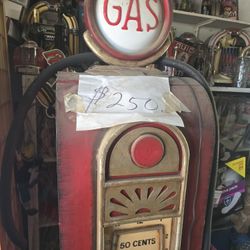 WOOD Gas Pump Storage Cabinet