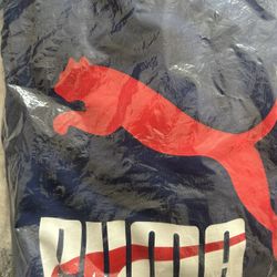 Puma Hooded Sweatshirt (3XL)  Navy Blue,Red, White