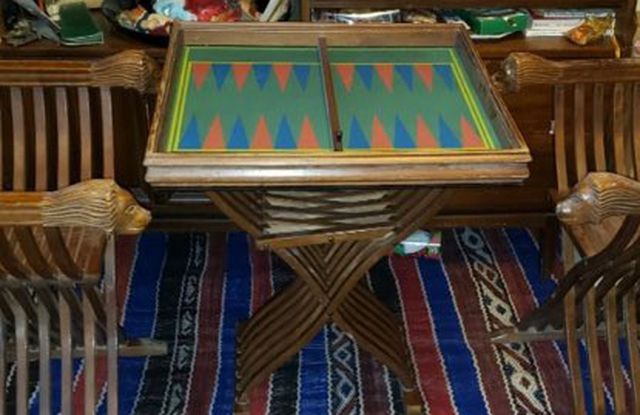 Table And Chair Set Backgammon
