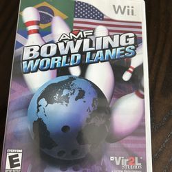 AMF Bowling World Lanes Nintendo Wii Complete in Box. 