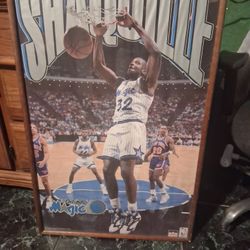 50 In Shaq Poster And Frame 