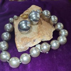 Gorgeous Large Silver Bead Choker