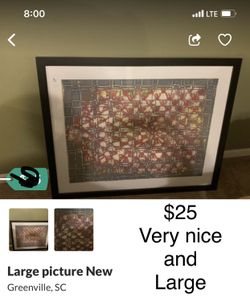 Large photo framed