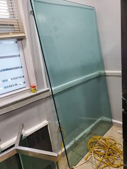 Stainless steel glass dining room table