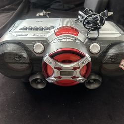 QFX Boombox J-50U red edition