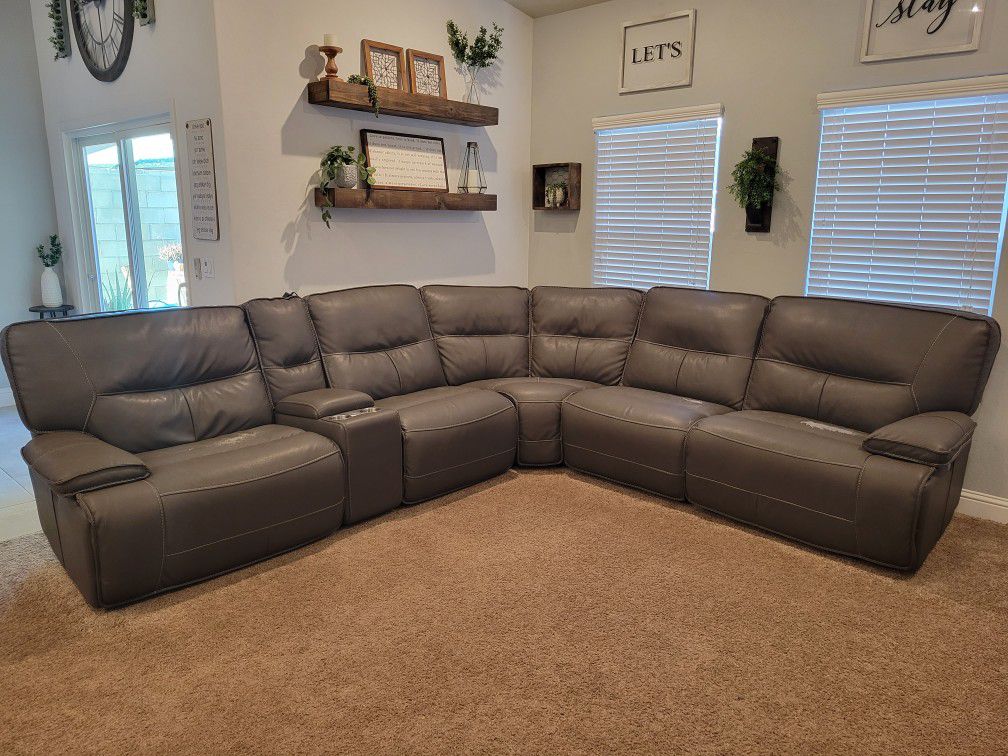 Sectional Couch With 3 Reclining Seats