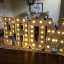 Large PROM Letter Sign