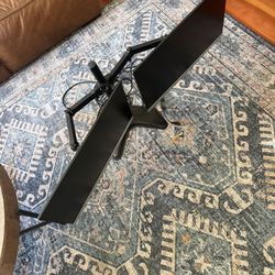 Dual HP Mounted Monitors