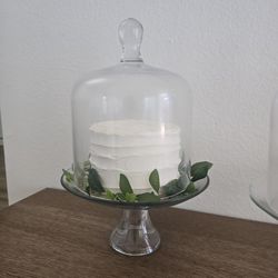Full Glass Cake Stand Set Of 2