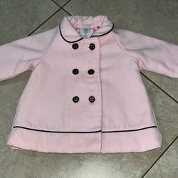 Little Me Toddler Girl’s Pink Coat, Size 12 Months 