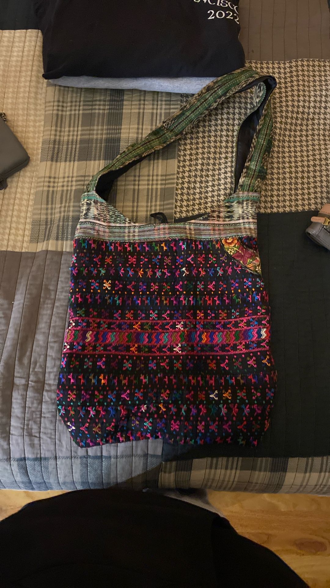 Multicolor Design Vintage Tote Bag