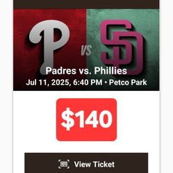 Padres Vs Phillies  7/11/25