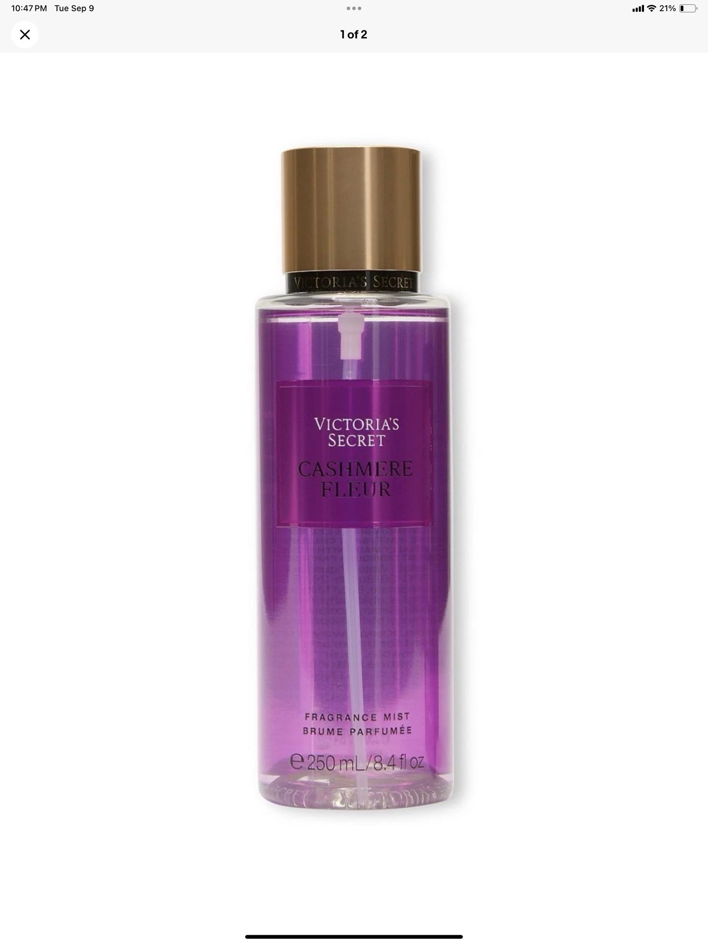 Victoria's Secret CASHERE FLEUR Fragrance Mist Body Spray 8.4oz/250ml NEW