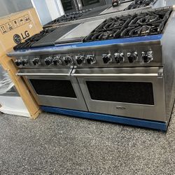 Viking 5 Series Dual Fuel 60” Range Stove Double Oven 6 Burners