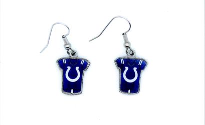 Indianapolis Colts NFL Football Dangle Earrings