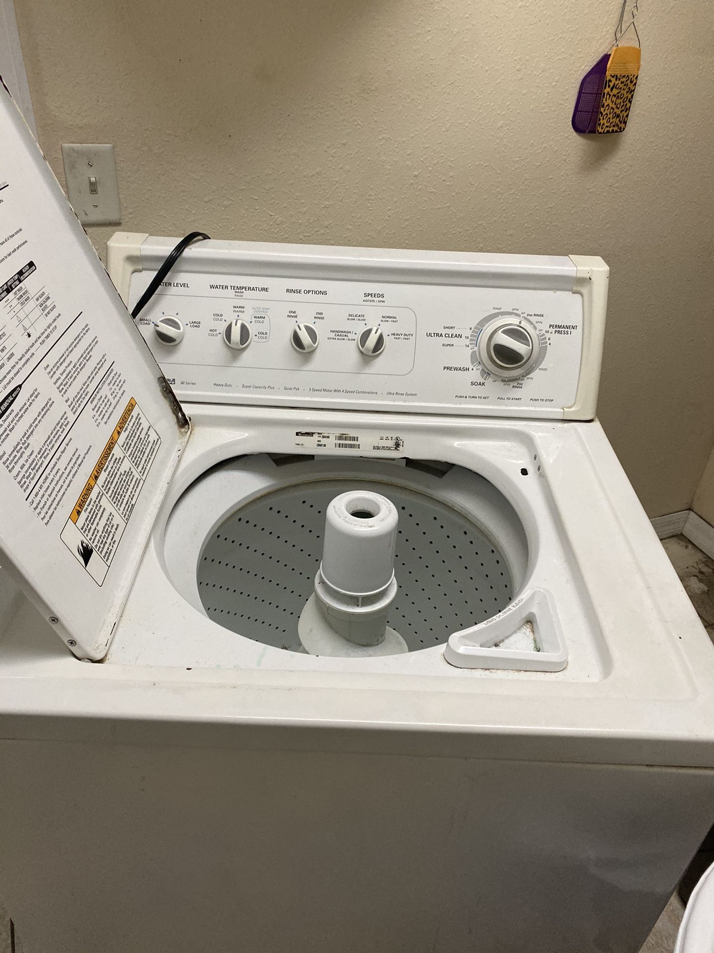 Kenmore washing machine extra large load