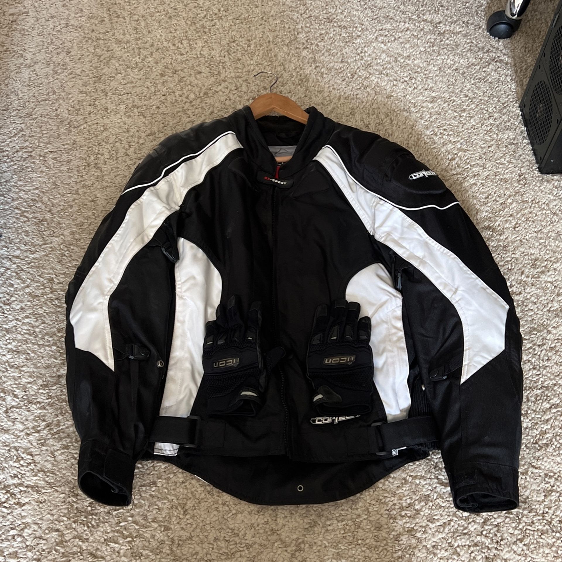 Cortech GX Air Series 2 Jacket (Men’s Medium) w/Gloves