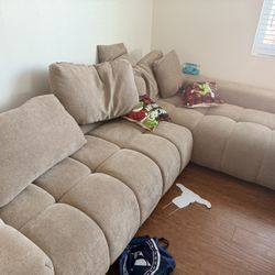 2 Piece Right Arm Facing Sleeper Chaise Sectional