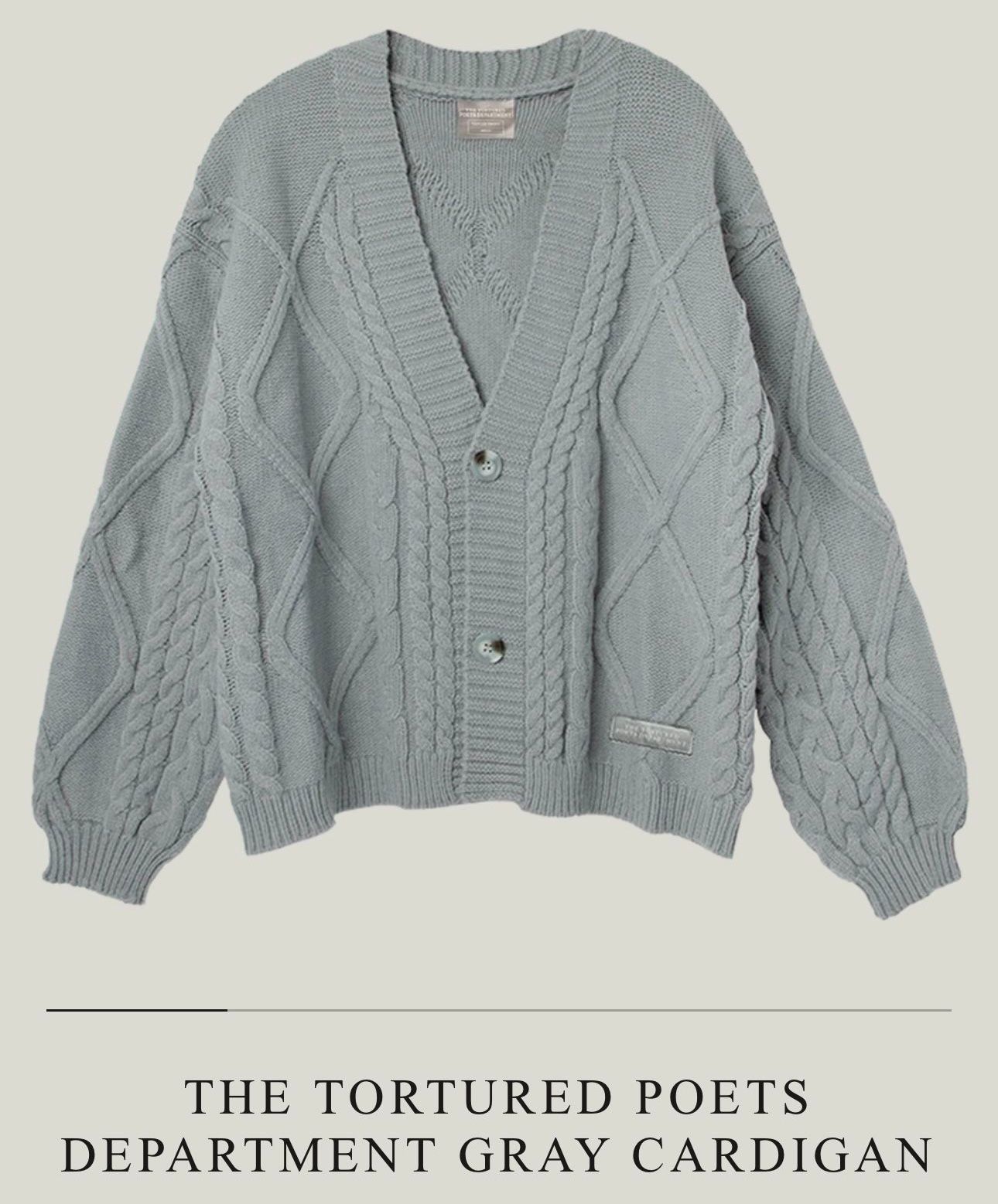 Tortured poets Department Cardigan Taylor Swift