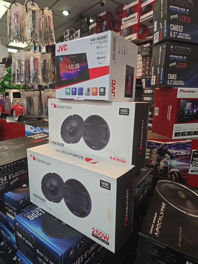 JVC KW-M595BT AppleCarPlay Android Auto Bluetooth And Speaker 6.5 NAKAMICHI