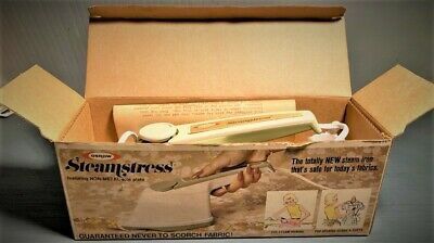 Vintage 1973 Osrow Seamstress Sewing Steam Generator Iron Still W/ Box & Papers!