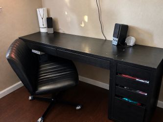 Ikea Micke Desk and Cabinet