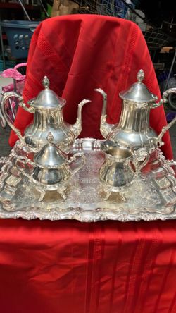 5 pc Antique  Sheridan silverware home decor