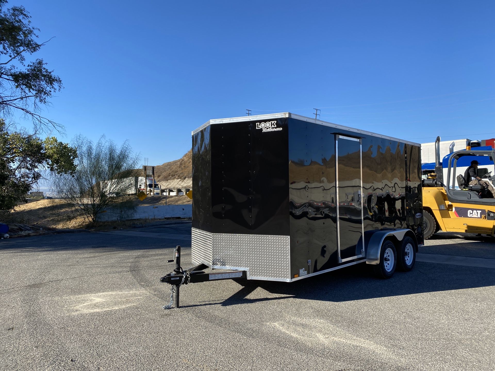 New 7x16 Look Enclosed Cargo Trailer * 12 inches extra height *